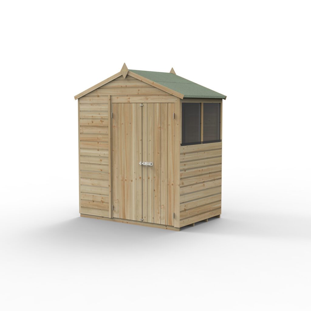 Beckwood 6×4 Apex Shed – 2 Windows with Installation 5013053201459 2